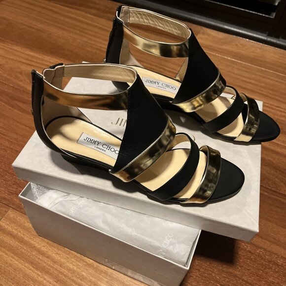 Jimmy Choo wedge shoes 39.5 - Picture 2 of 14